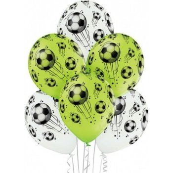 Balonek Fotbal bílá zelená 30 cm