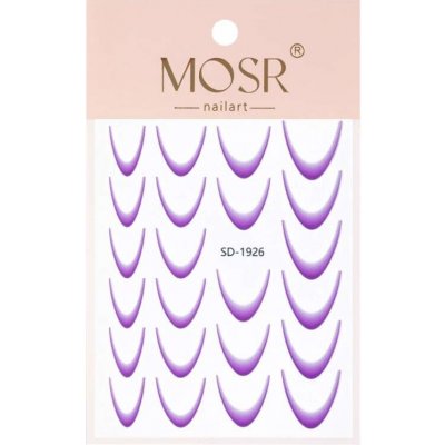 Starnails Samolepky na nehty ombré violet – Zboží Mobilmania