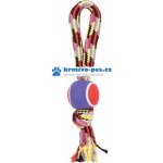 Zolux Hračka pes Tennis Ball Rope s rukojetí 40 cm – Zboží Dáma