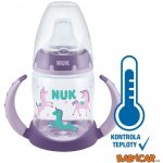 Nuk FC lahvička na učení s kontrolou teploty Jednorožci/Fialová 150 ml – Hledejceny.cz