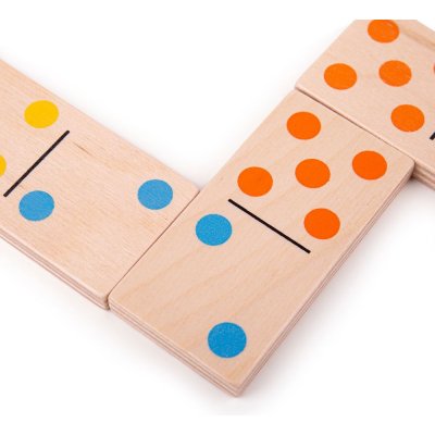 Bigjigs Velké dřevěné domino – Zbozi.Blesk.cz