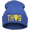 Čepice Blingstar Beanie Thug s nápisem B590 blue