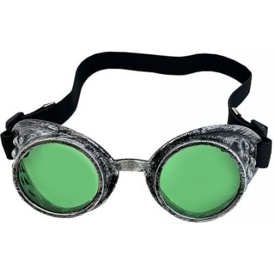 MOM Fun Company Brýle Steampunk Zelená skla – Zboží Mobilmania