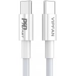 Vipfan P02 USB-C na USB-C, 1m, bílý – Zboží Živě