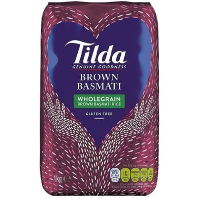 Tilda Celozrnná Basmati Rýže Wholegrain Brown Rice 1 kg – Hledejceny.cz