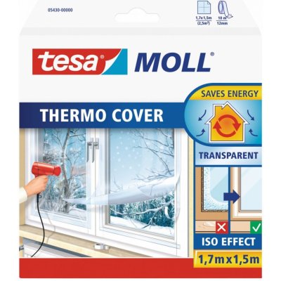 Tesamoll Izolační fólie na okno Thermo Cover transparentní 1,7 x 1,5 m – Zbozi.Blesk.cz