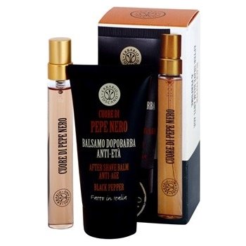 Erbario Toscano Black Pepper EDP 7,5 ml + balzám po holení 30 ml dárková sada