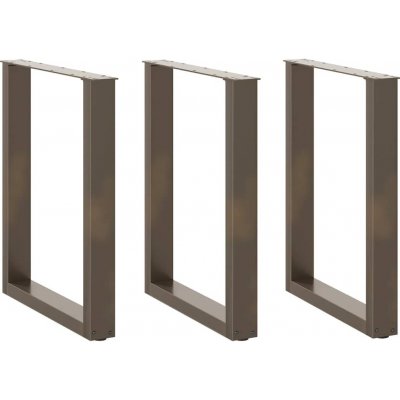 Omaxi 311429 Nohy k jídelnímu stolu ve tvaru U 3 ks přírodní ocel 70 x 72-73 cm ocel – Zboží Dáma
