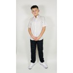 Reporter Young kostkované chinos kalhoty s gumou v pase tmavě modré – Zboží Dáma