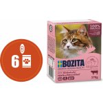 Bozita Cat kousky v želé s mletým hovězím 6 x 370 g – Zboží Mobilmania