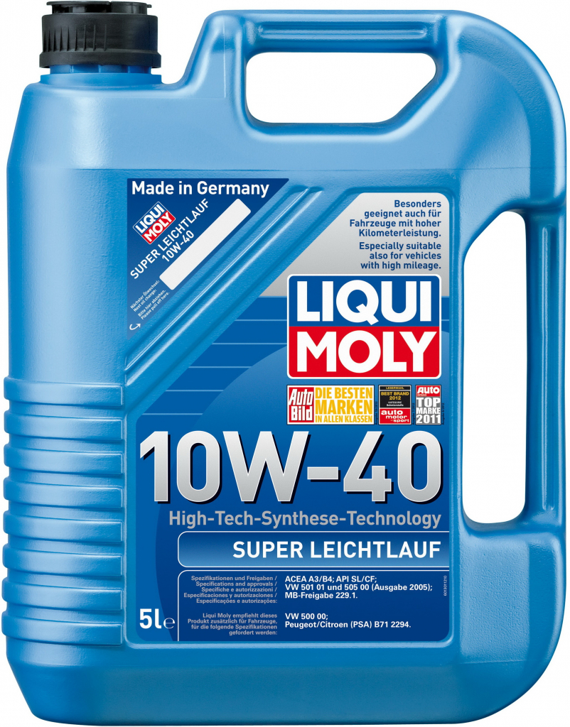 Liqui Moly 9505 Super Leichtlauf 10W-40 5 l od 699 Kč - Heureka.cz