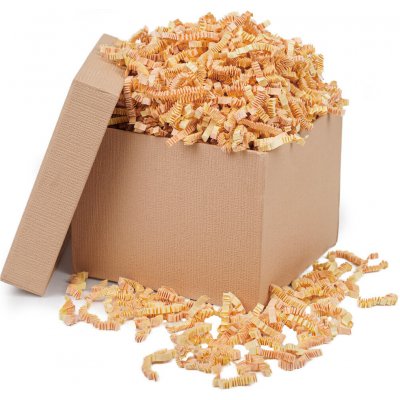 Fancypack lososová-béžová papírová výplň do krabic Hmotnost: 3kg, Typ výplně: Stlačená verze – Hledejceny.cz