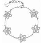 Rosato Stříbrný náramek s čirými zirkony Květiny Gaia RZGA90 – Hledejceny.cz