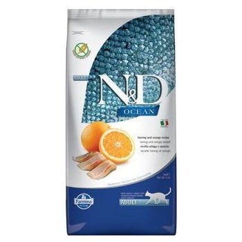 Farmina N&D OCEAN CAT Adult Herring & Orange 10 kg