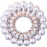 Gaira brož Pearls 312065 Gold – Zboží Dáma