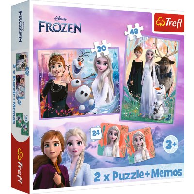 Trefl 2v1 + Memory Frozen 2 Disney – Hledejceny.cz