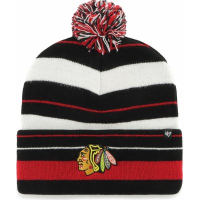 47 Brand pánská Zimní čepice Chicago Blackhawks Power Line 47 Cuff Knit Black – Hledejceny.cz