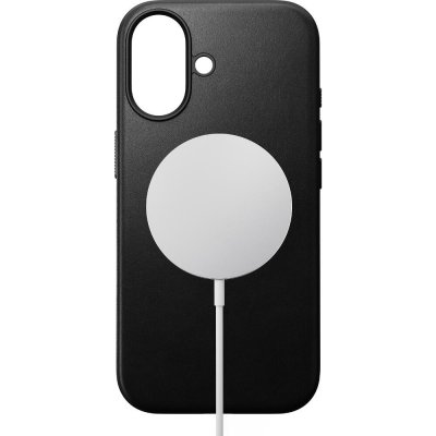 Nomad Modern Leather Case MagSafe kožený kryt iPhone 17 Black – Sleviste.cz