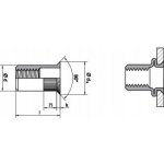 Nýtovací matice se zápustnou hlavou M5 / balení 1 000 ks – Hledejceny.cz