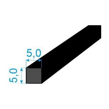 0539005 Pryžový profil 5x5mm NBR 70°Sh čtvercový