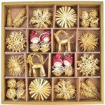 Dommio Slaměné vánoční ozdoby 56 ozdob – Zboží Dáma