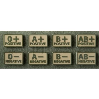 HELIKON-TEX Nášivka 3D Helikon-Tex, krevní skupina khaki, Barva béžová, Skupina 0+ – Zboží Dáma