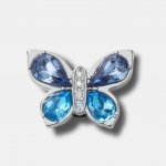 Odznáček Jibbitz – Blue Gem Butterfly – Hledejceny.cz