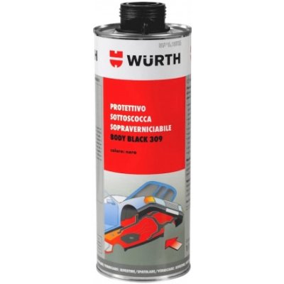 WURTH OCHRANA PODVOZKU BODY BLACK 309 1000ml – Zbozi.Blesk.cz