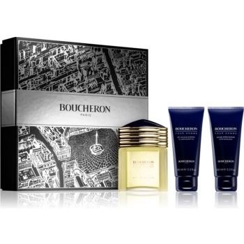 Boucheron Pour Homme EDP 100 ml + 100 ml balzám po holení + 100 ml sprchový gel dárková sada