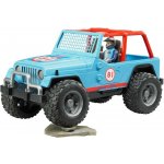 Bruder 2541 Jeep WRANGLER Cross Country modrý s figurkou jezdce – Hledejceny.cz