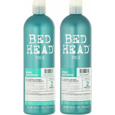 Tigi Bed Head Recovery Program Woman 750 ml Bed Head Recovery šampon + 750 ml Bed Head Recovery kondicionér dárková sada – Zboží Mobilmania