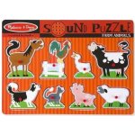 Melissa & Doug puzzle se zvuky Zvířata na farmě – Zboží Dáma