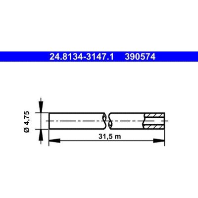 Brzdové potrubí ATE 24.8134-3147.1 | Zboží Auto