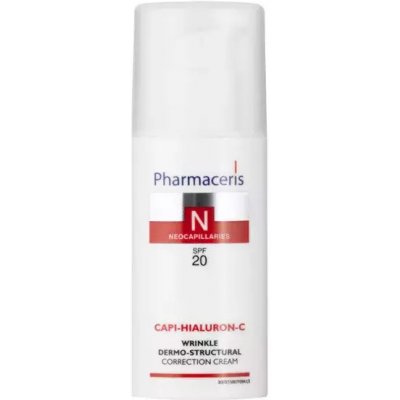 Pharmaceris N-Neocapillaries Capi-Hyaluron-C protivráskový krém obnovující hutnost pleti pro citlivou pleť se sklonem ke zčervenání spf20 (Reduces Wrinkles by 25%) 50 ml