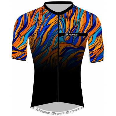 Force LIFE krátký rukáv černo-modro-oranžový – Zbozi.Blesk.cz