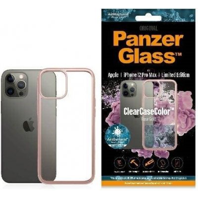 Pouzdro PanzerGlass ClearcaseColor Apple iPhone 12 Apple iPhone 12 Pro Max růžové