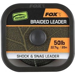 Fox návazcová šňůra naturals braided leader x 20m 50lb 22,7kg