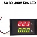 Neven DL85-2041 AC 80-300V 50A 2v1 LED digitální ampérmetr/voltmetr panelový