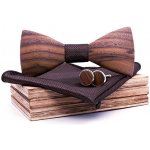 Gaira s kapesníčkem a manžetovými knoflíčky 709219 dřevěný – Sleviste.cz