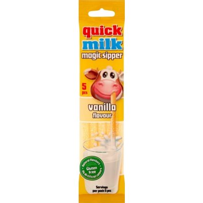 Quick Milk Magická brčka do mléka příchuť vanilka 30 g