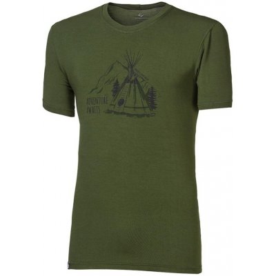 PIONEER TEEPEE pánské triko s bambusem khaki – Sleviste.cz