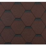 Tegola ECO ROOF Hexagonal hnědá 1m² – HobbyKompas.cz