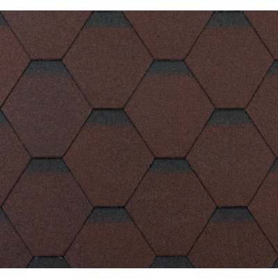 Tegola ECO ROOF Hexagonal hnědá 1m² – HobbyKompas.cz