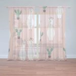 Záclony Lama a kaktusy: 2 ks - 150x250 cm - Sablio – Hledejceny.cz