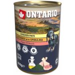 Ontario Puppy Chicken Pate flavoured with Spirulina and Salmon oil 400 g – Hledejceny.cz