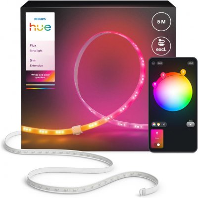 PHILIPS Philips 8721103103437 Hue Flux světelný pás EXT 5m prodloužení 2200-6500K RGB – Hledejceny.cz