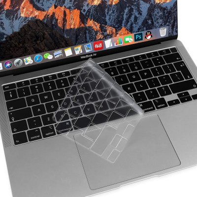 Techsuit - Prémiový kryt klávesnice PureTypeX KC1 - ultratenký, pro MacBook Air 13 2020, omyvatelný a opakovaně použitelný - čirý – Hledejceny.cz