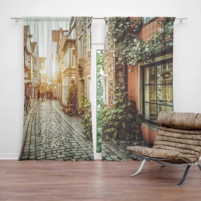 Sablio Závěs Městská ulička: 2ks 140x250cm – Hledejceny.cz