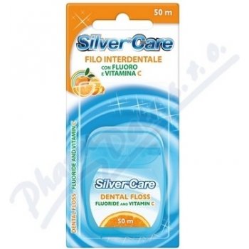 SilverCare Dentální nit s vitaminem C a fluoridem 50 m