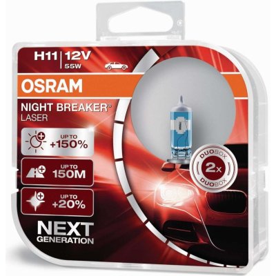 Osram Night Breaker Laser H11 PGJ19-2 12V 55W 2 ks 64211NL-HCB – Sleviste.cz